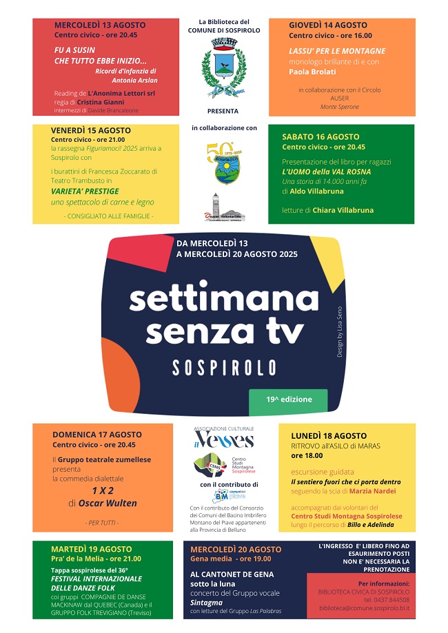 UNA SETTIMANA SENZA TV (19^ edizione)