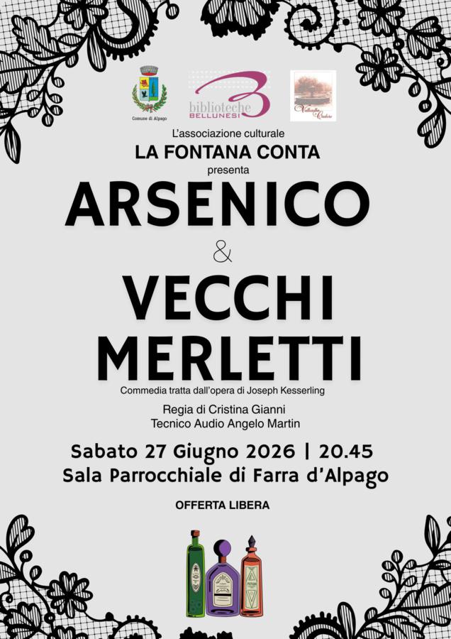 ARSENICO E VECCHI MERLETTI. Commedia tratta dall'opera di Joseph Kesserling