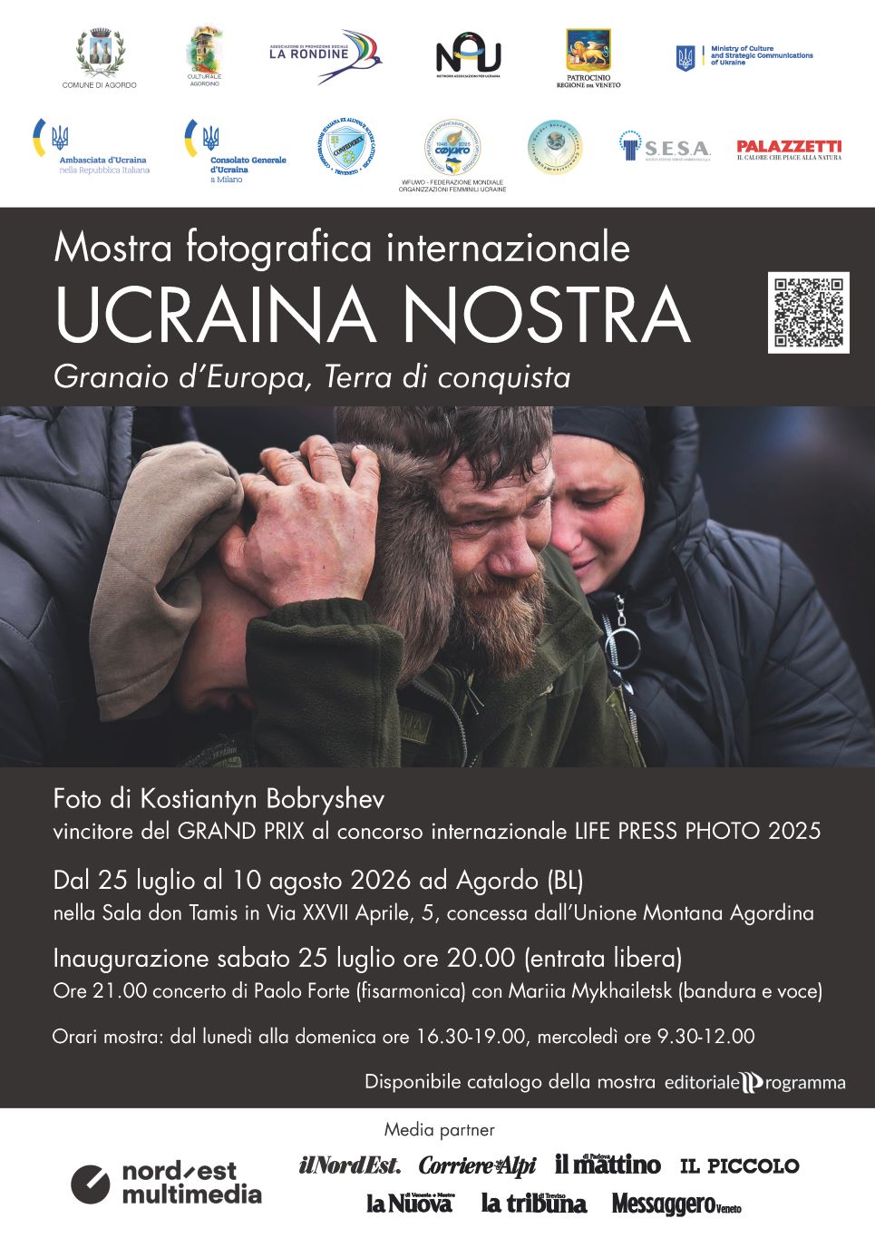 INAUGURA AD AGORDO &lsquo;UCRAINA NOSTRA&rsquo;