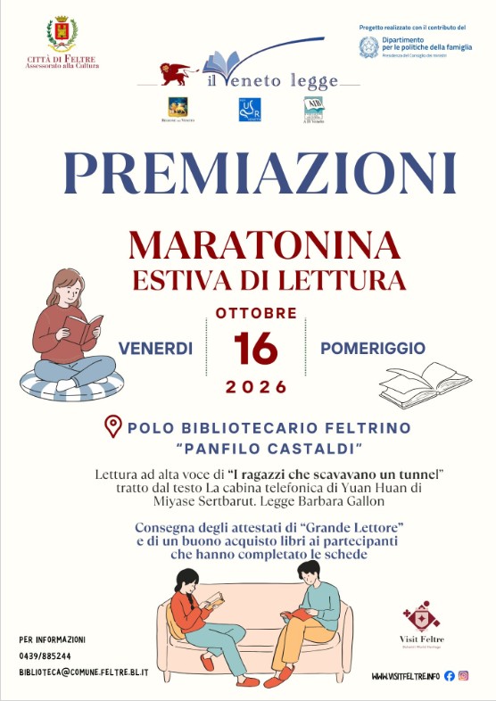 Il Veneto legge 2026. Premiazioni Maratonina estiva di lettura
