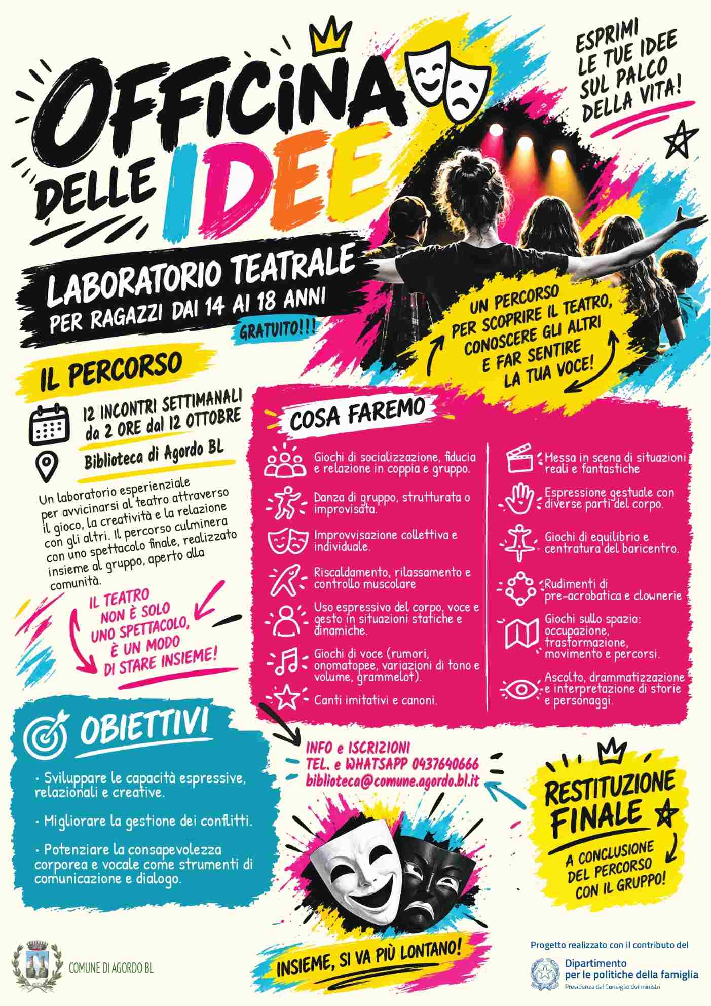 Laboratorio teatrale per ragazzi 14/18 anni.